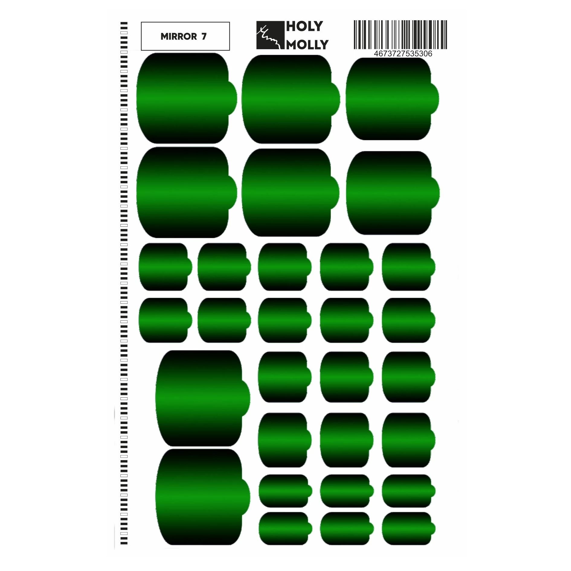 PEDICURE FILM MIRROR  #7- HOLY MOLLY