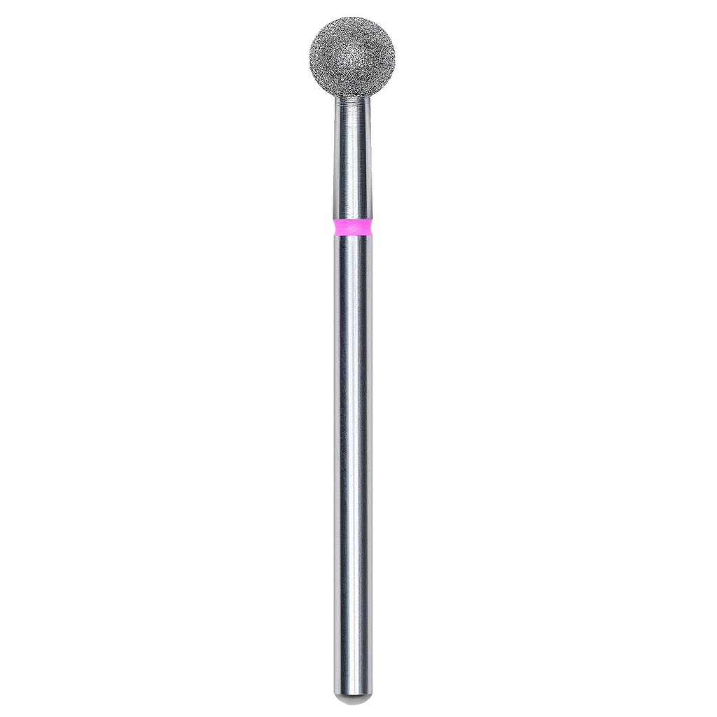 DIAMOND NAIL DRILL BIT, "BALL", RED, HEAD DIAMETER 5MM (FA01R050) - STALEKS™