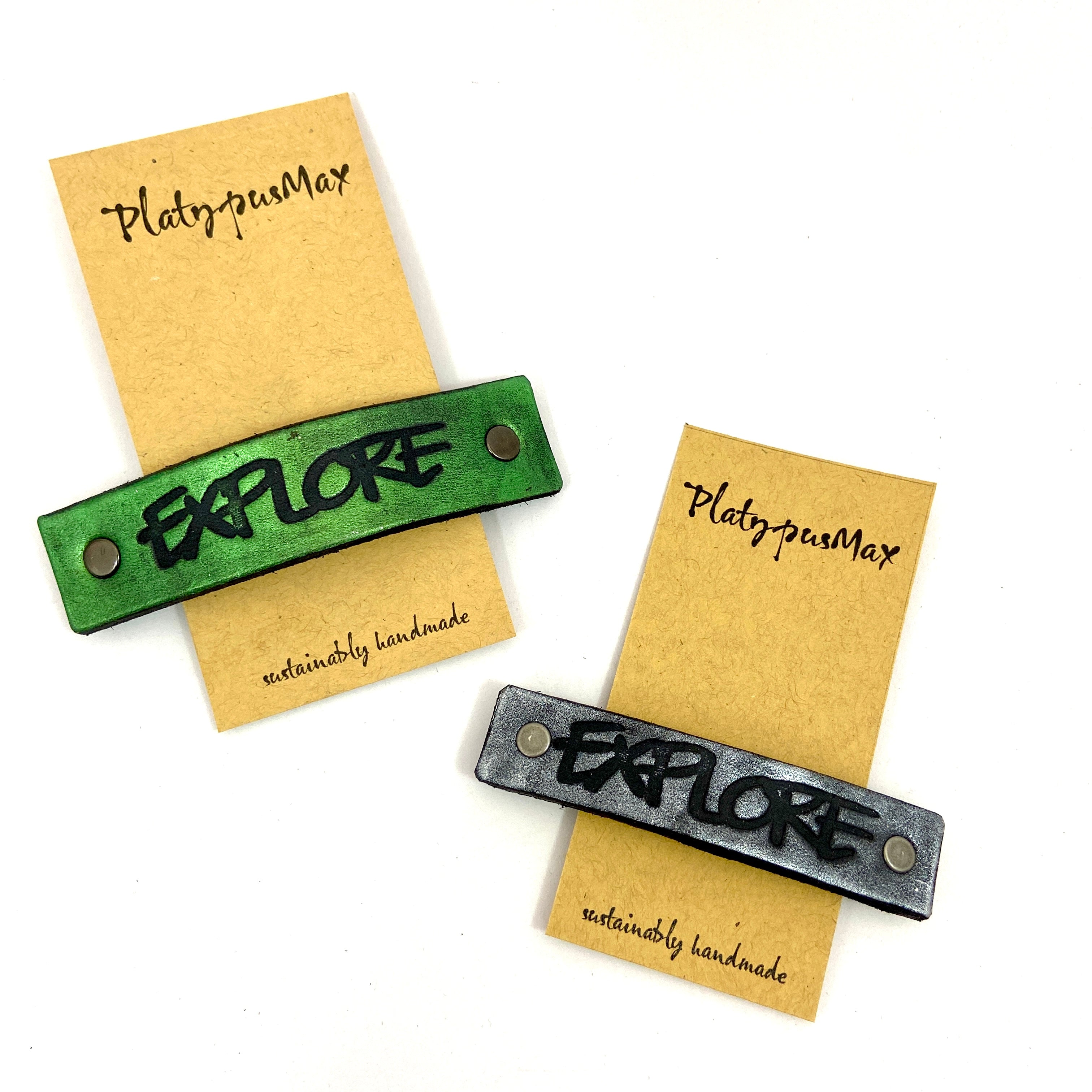 EXPLORE One Word Caption / Message Hair Clip Barrette